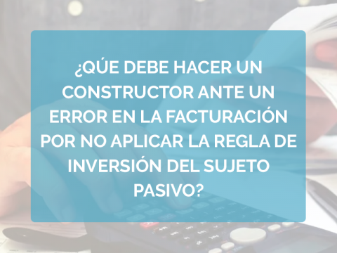 ¿Qué debe hacer un constructor ante un error en la facturación por no